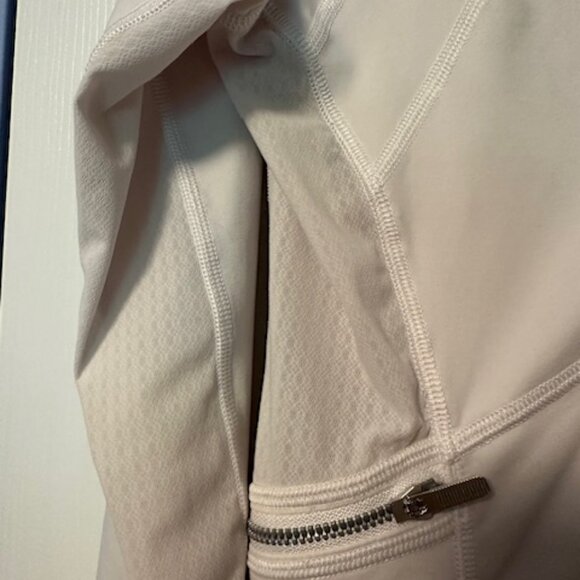 Lululemon white long sleeve zip top - Picture 4 of 8